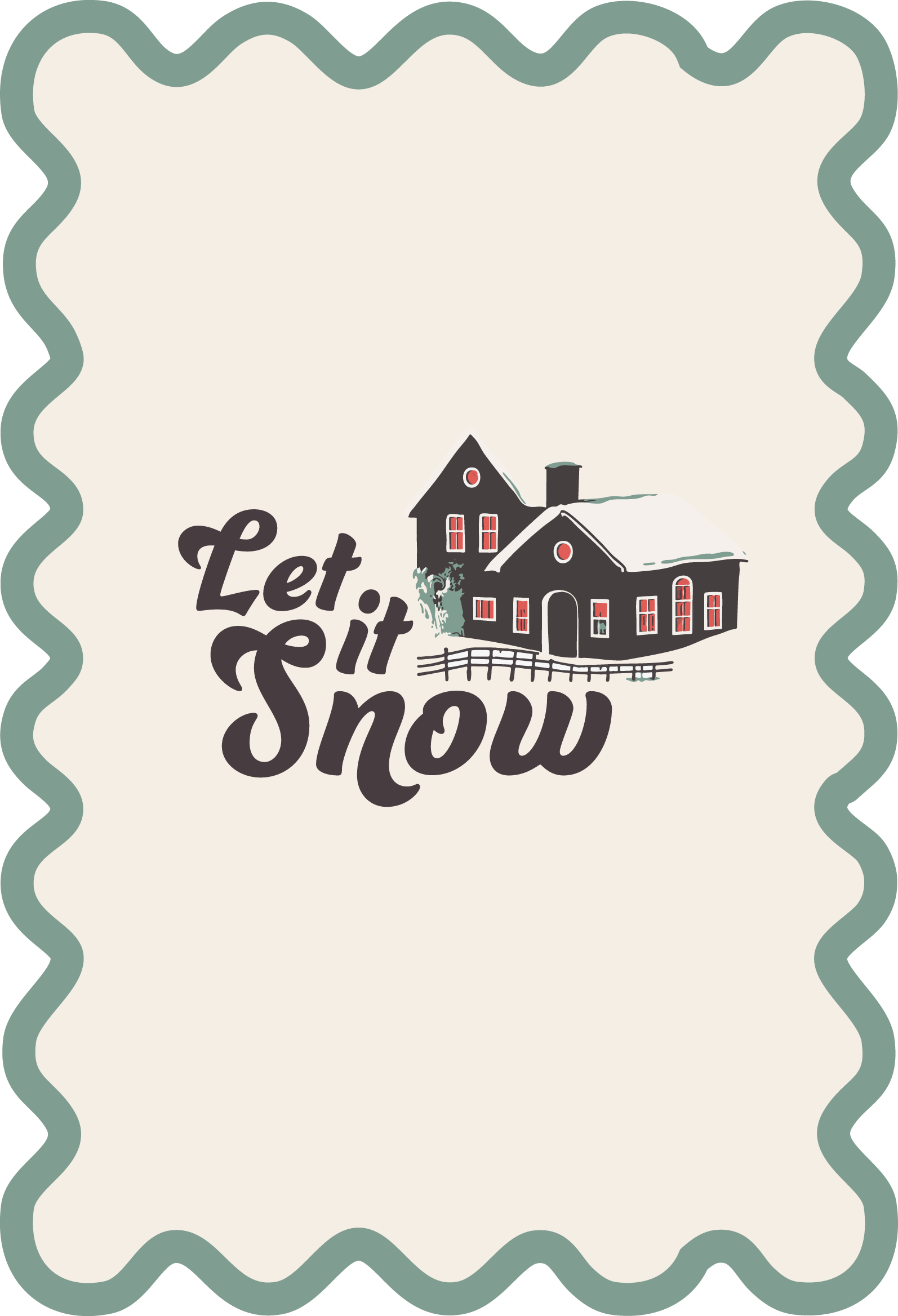 Let It Snow Mahjong Shufflers Set of 2