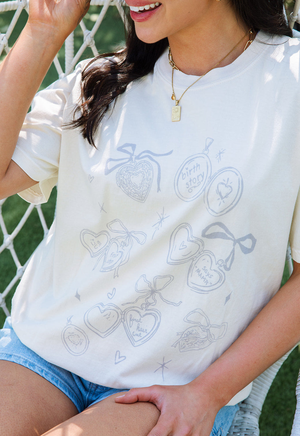 Locket Tee- Girl Tribe Co. Cool Mom Club 