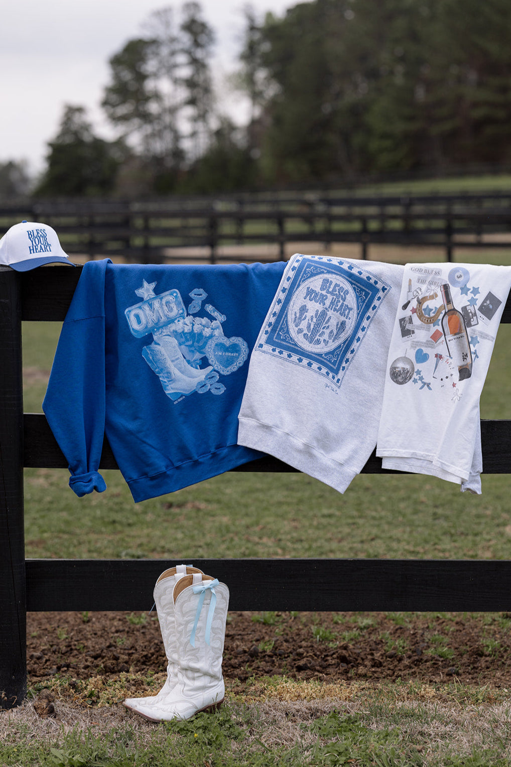 God Bless The Girls Tee- Girl Tribe Co. Long Live Cowgirls 