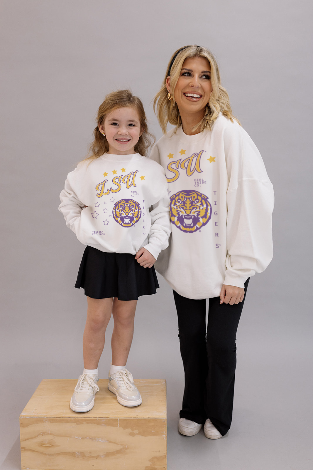 Louisiana State University: Go LSU Sweatshirt- Girl Tribe Co. LSU X Girl Tribe 