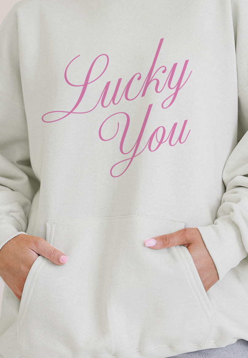 Lucky You Hoodie in White