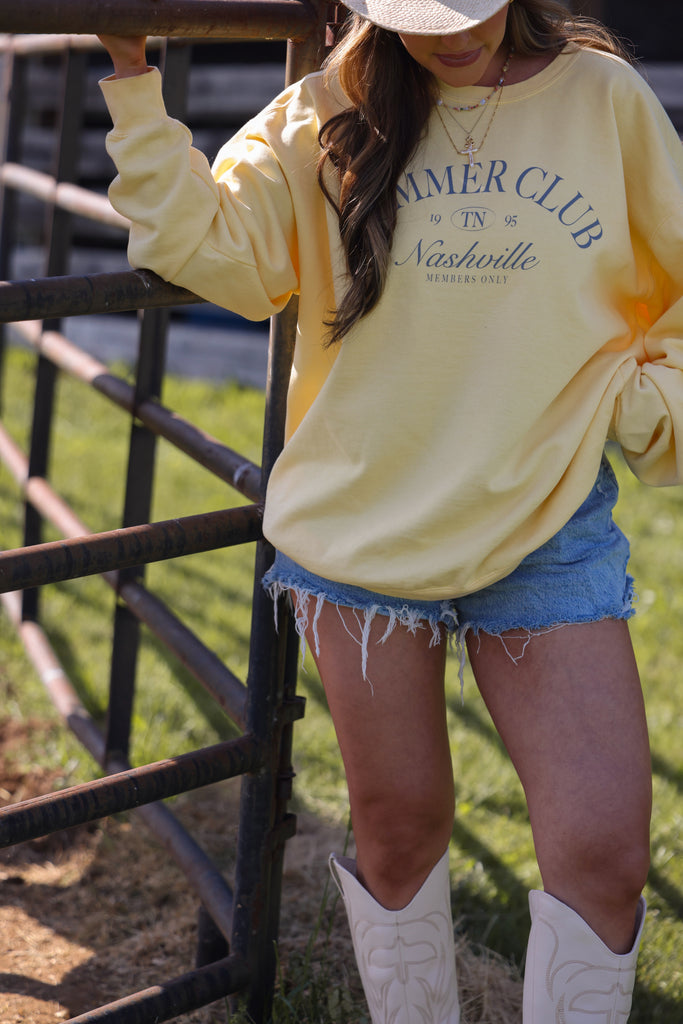 Maddie Perry: Summer Club Sweatshirt- Girl Tribe Co. Maddie Perry x Girl Tribe 