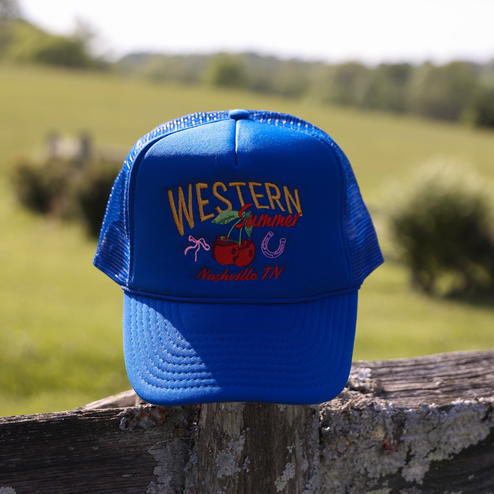Maddie Perry: Western Summer Trucker Hat- Girl Tribe Co. Maddie Perry X Girl Tribe 