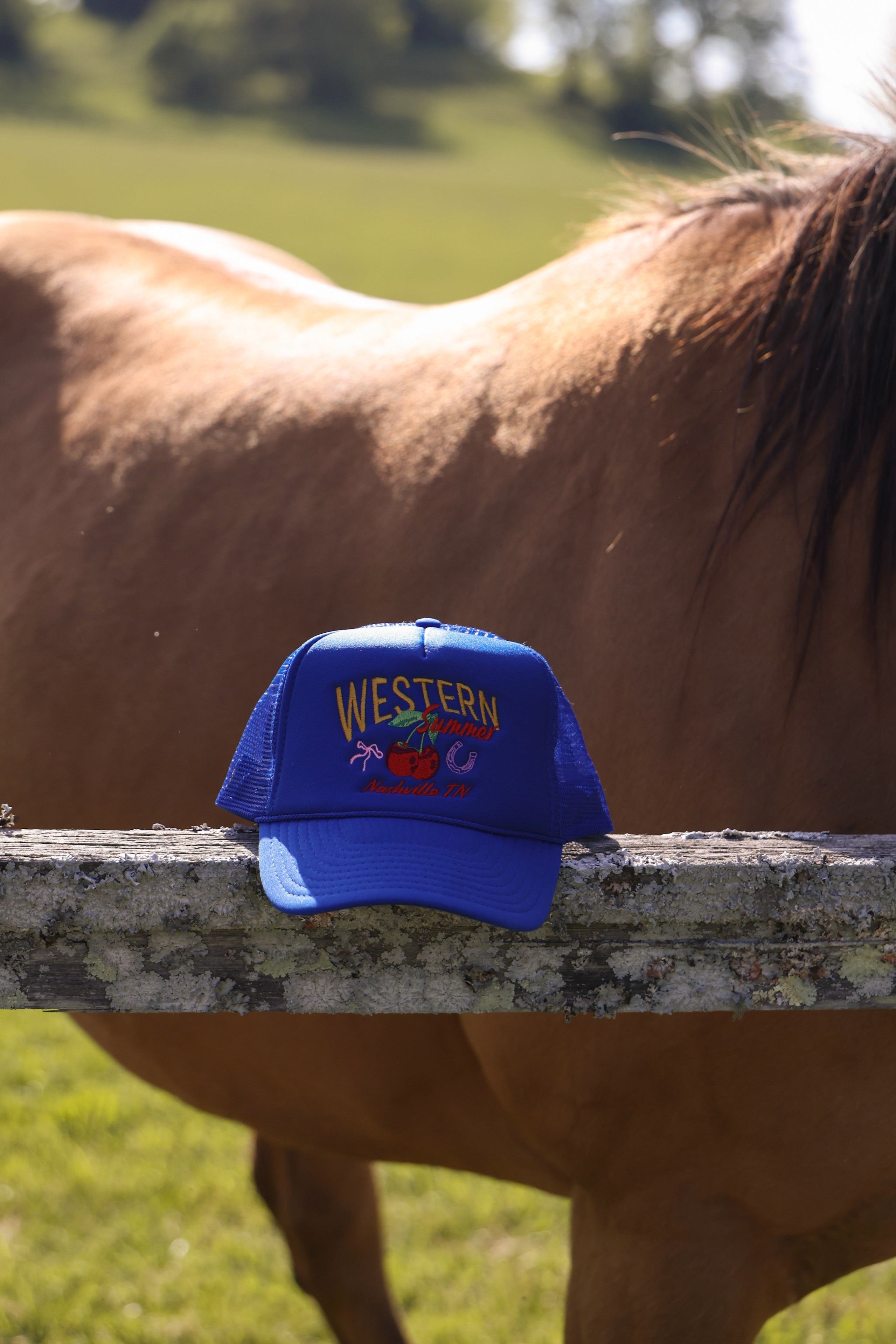 Maddie Perry: Western Summer Trucker Hat- Girl Tribe Co. Maddie Perry X Girl Tribe 
