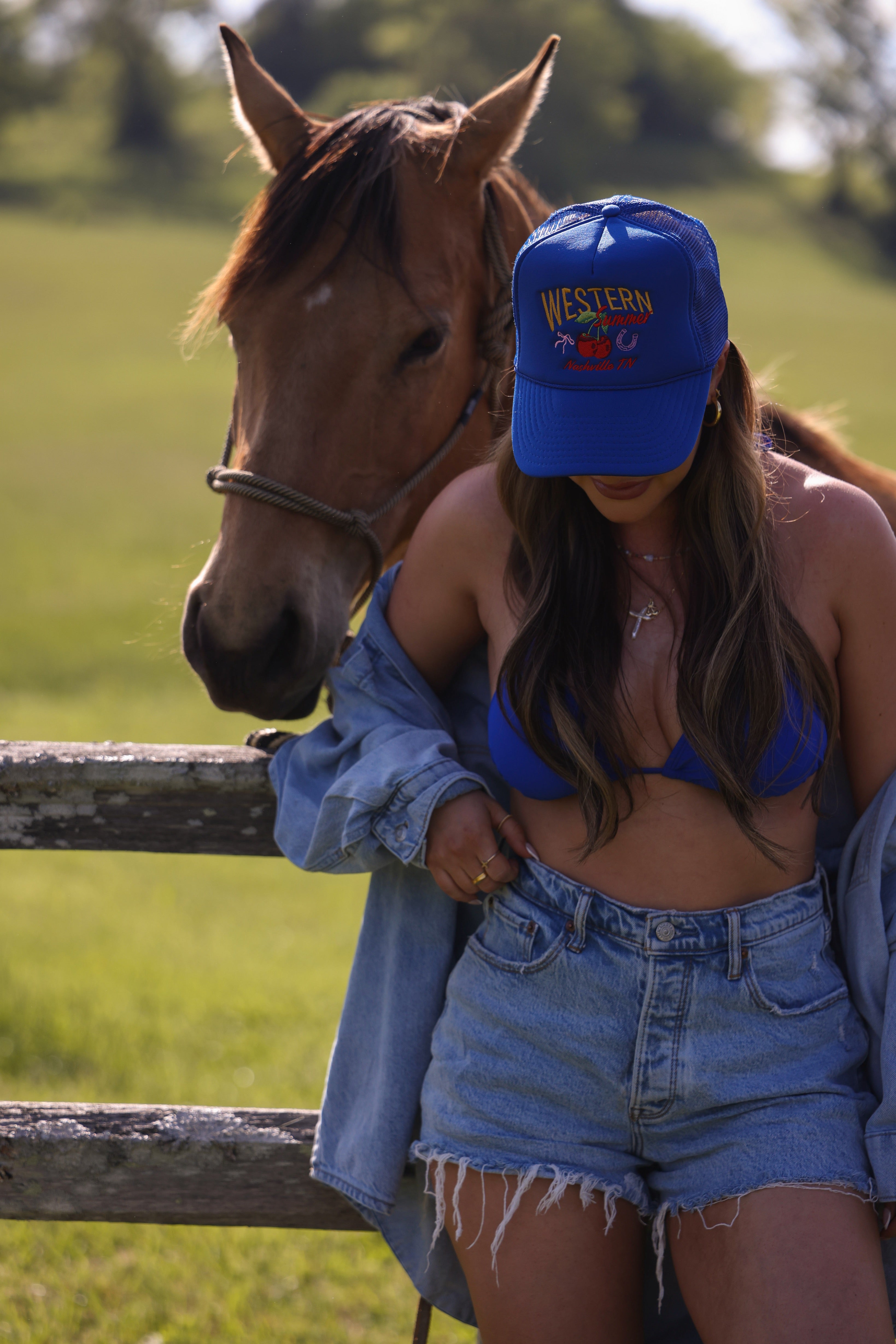 Maddie Perry: Western Summer Trucker Hat- Girl Tribe Co. Maddie Perry X Girl Tribe 