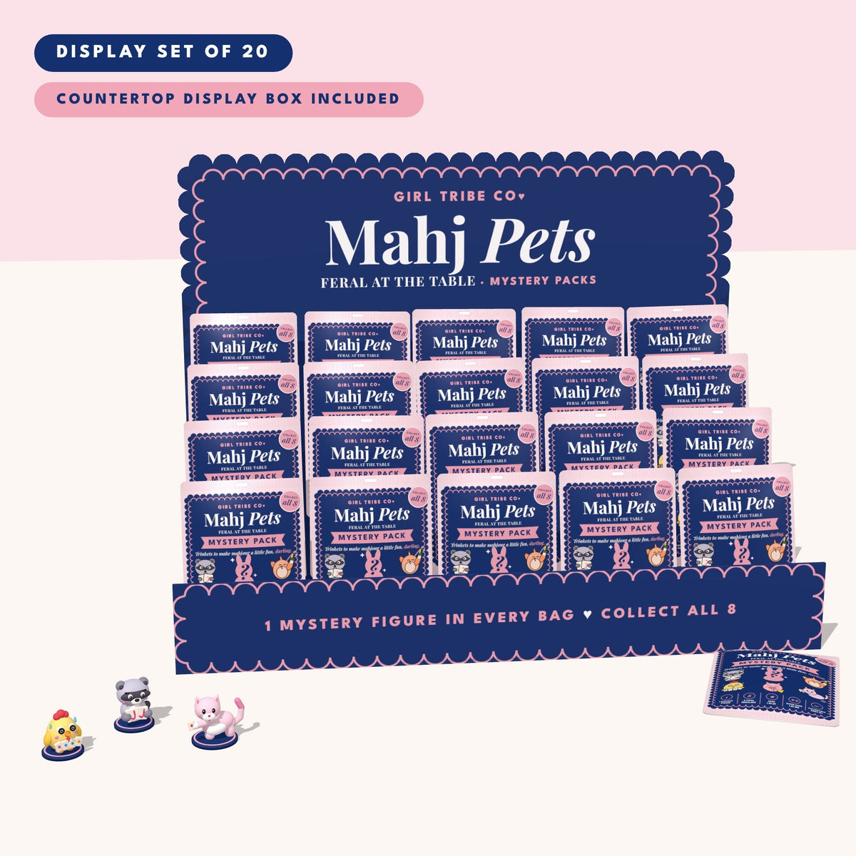 Mahj Pets display set of 20 in counter display box