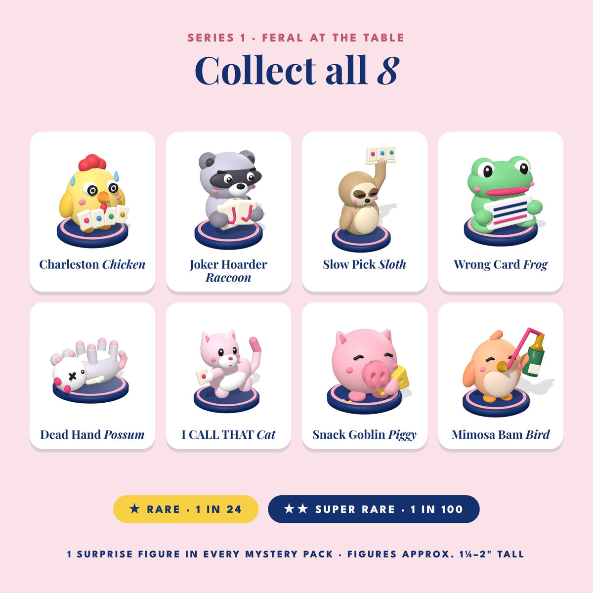 Mahj Pets Mystery Pack Mahjong Trinkets- Series 1: Feral at the Table