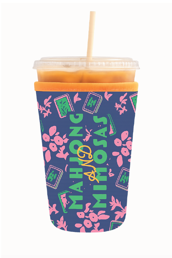 Iced Coffee Sleeve - Mahjong and Mimosas