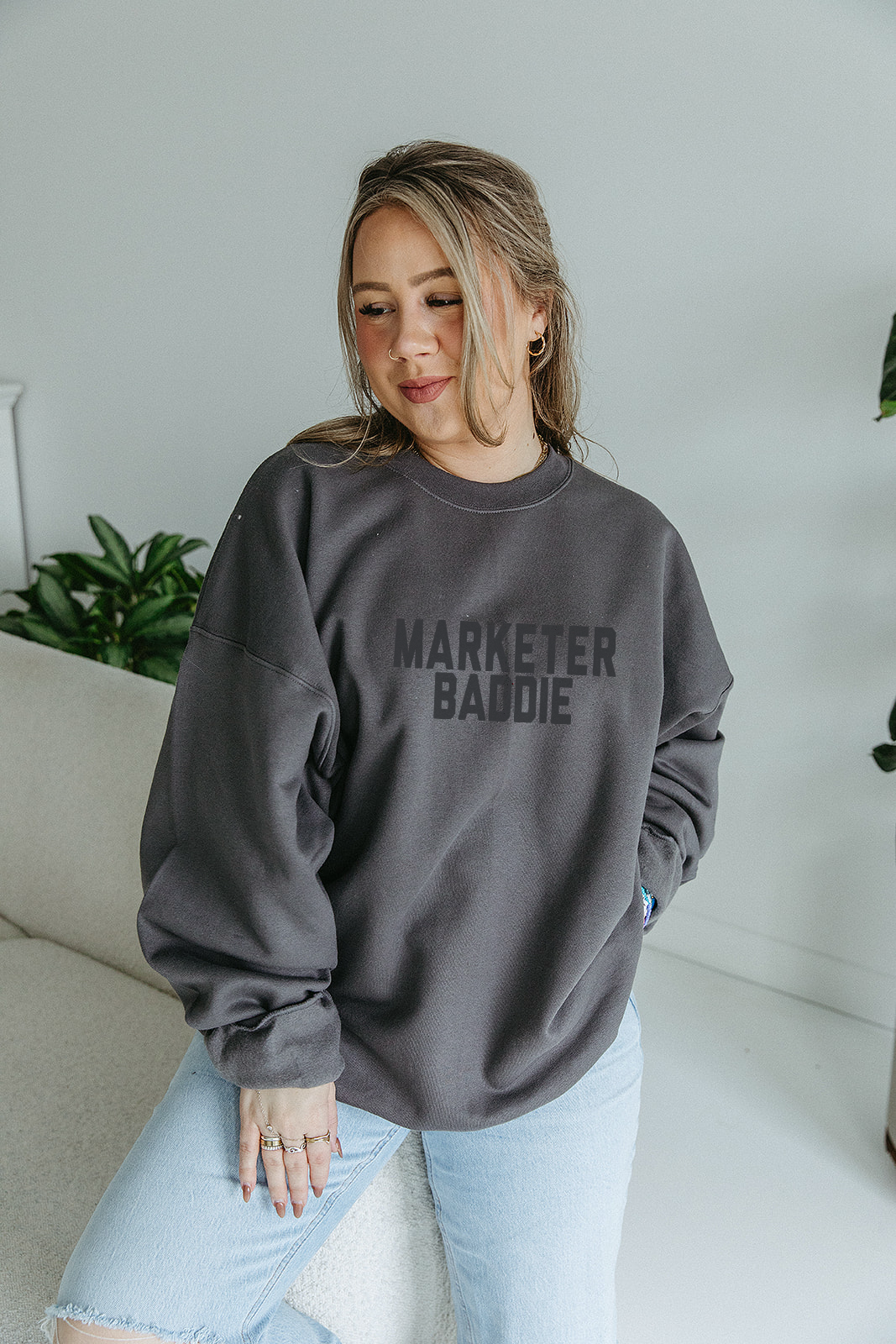 Marketer Baddie Sweatshirt- Girl Tribe Co. Women in Business 