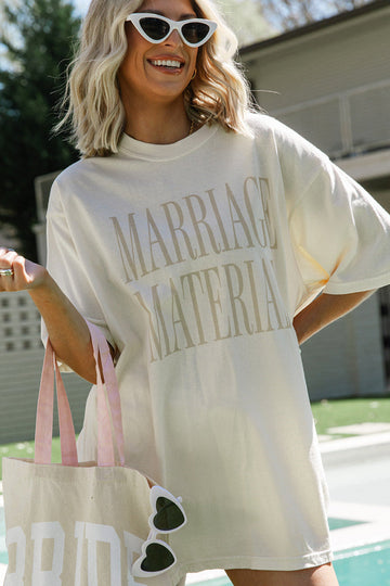 Marriage Material Tee- Girl Tribe Co. Bride Collection 