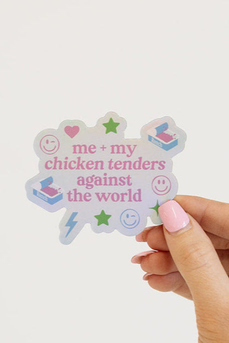 Me And My Chicken Tenders Sticker- Girl Tribe Co. Me + My Collection 