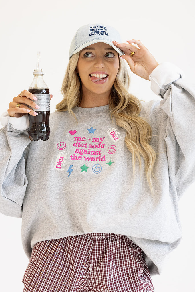 Me And My Diet Soda Sweatshirt- Girl Tribe Co. Me + My Collection 