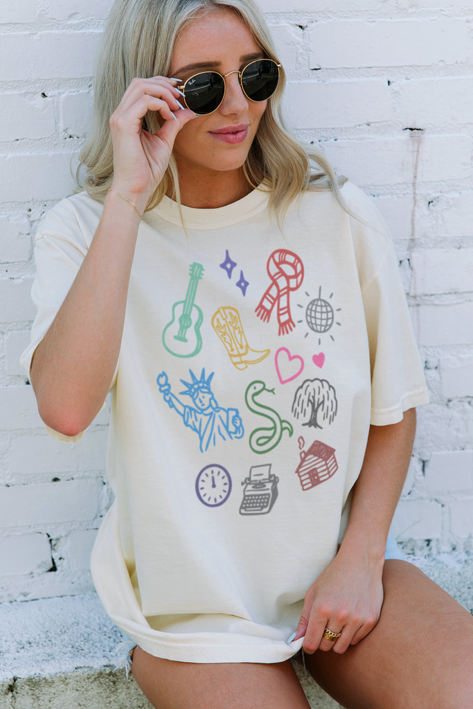 Miss Americana Charms Tee- Girl Tribe Co. Miss Americana Taylor Swift 