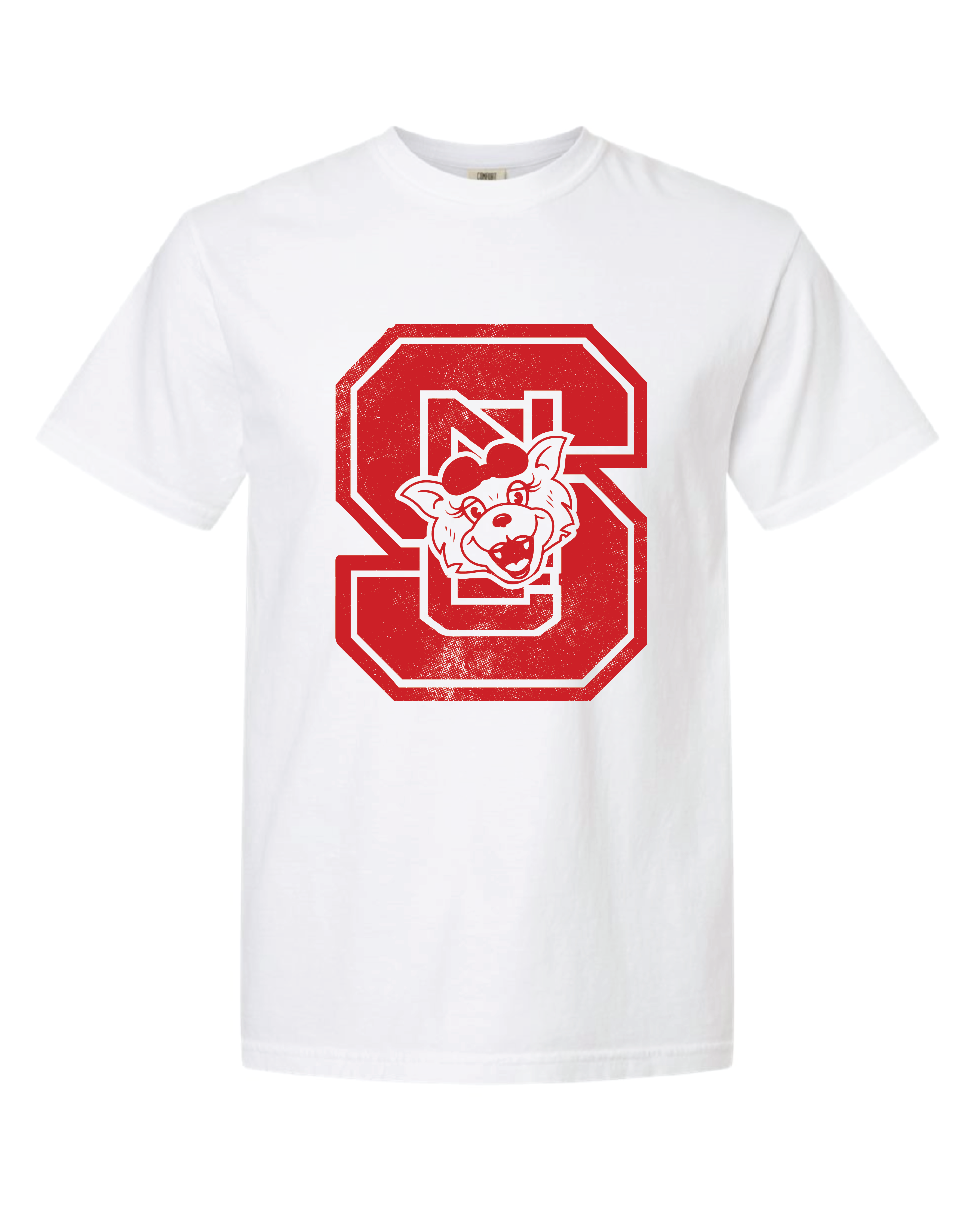 North Carolina State University: NC State Block Tee in White