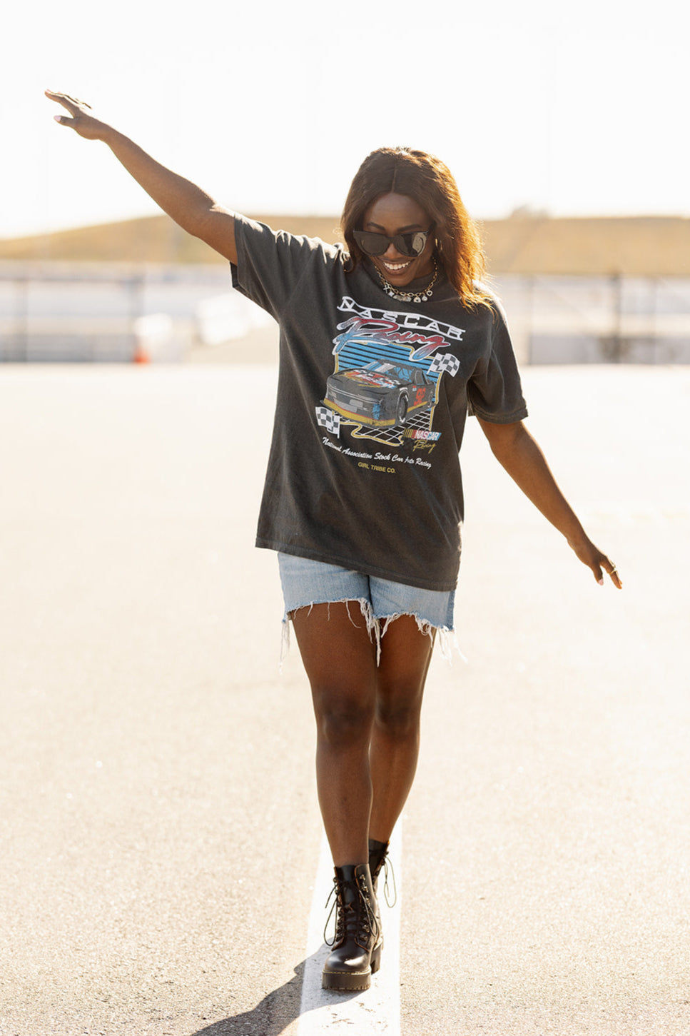 NASCAR Racing Tee- Girl Tribe Co. NASCAR X Girl Tribe 