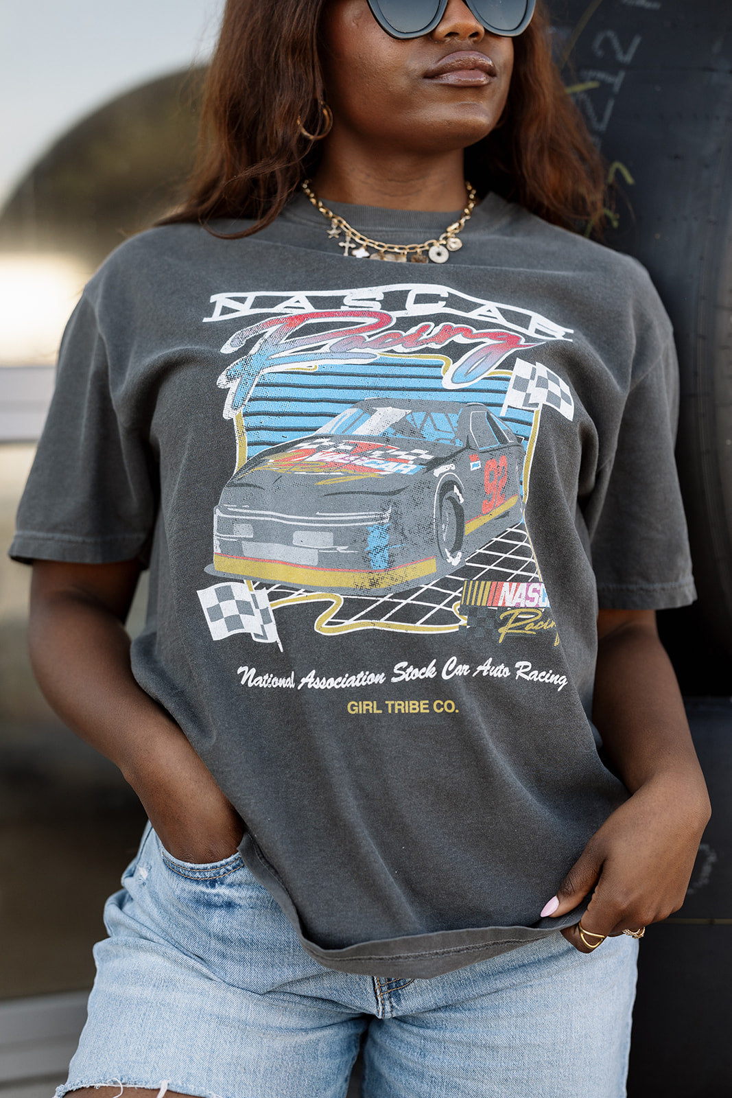 NASCAR Racing Tee- Girl Tribe Co. NASCAR X Girl Tribe 