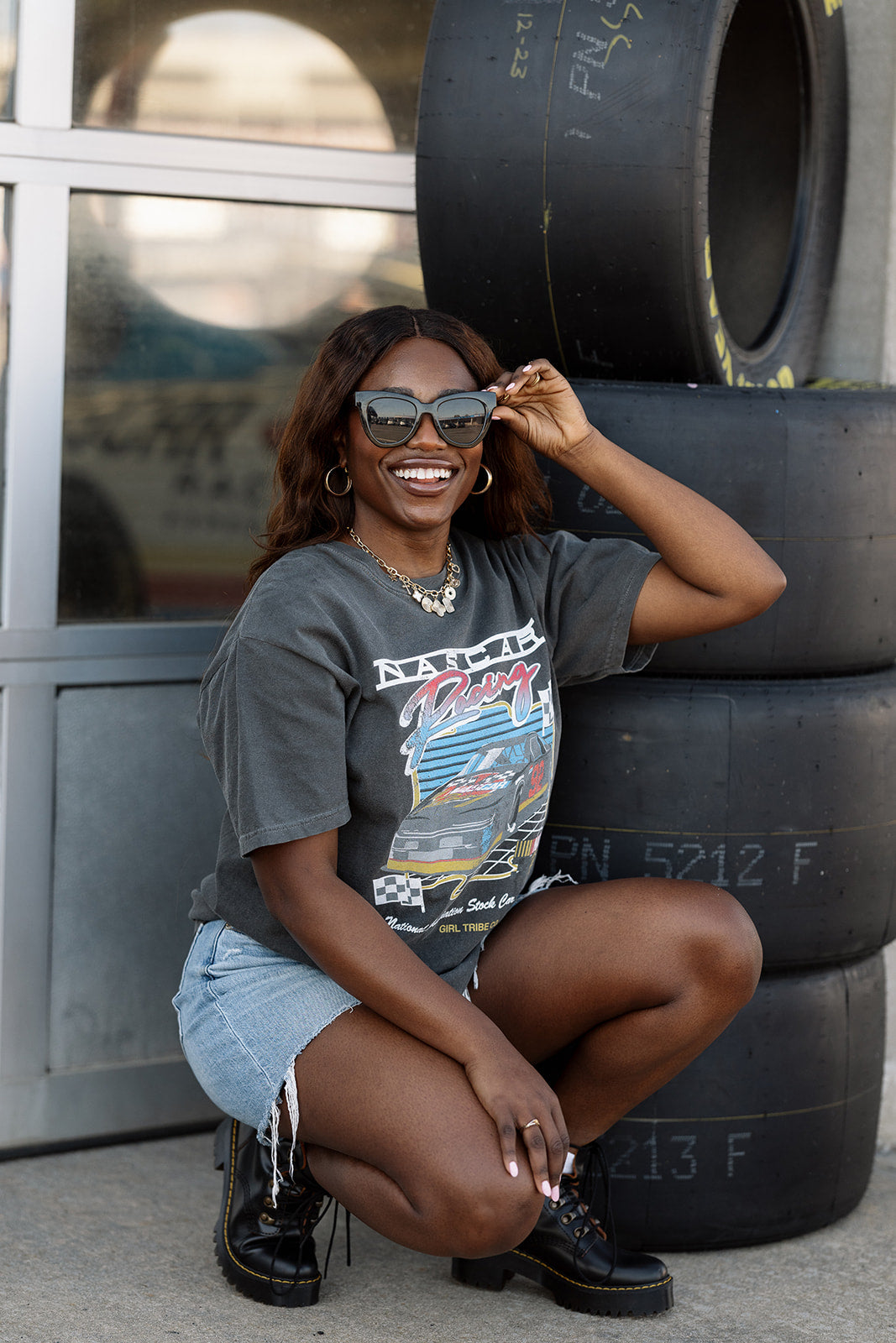 NASCAR Racing Tee- Girl Tribe Co. NASCAR X Girl Tribe 
