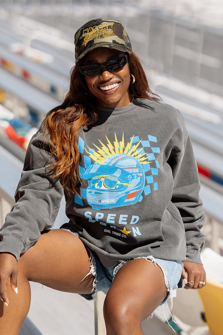 NASCAR Speed Demon Sweatshirt- Girl Tribe Co. NASCAR X Girl Tribe 