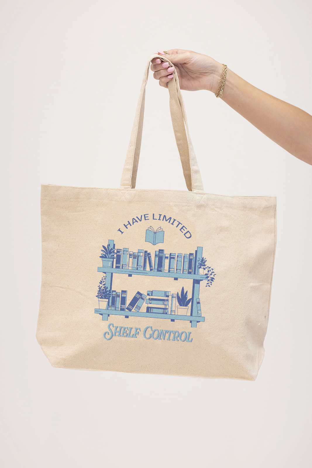 No Shelf Control Tote- Girl Tribe Co. Booktok and Coffee Cub 