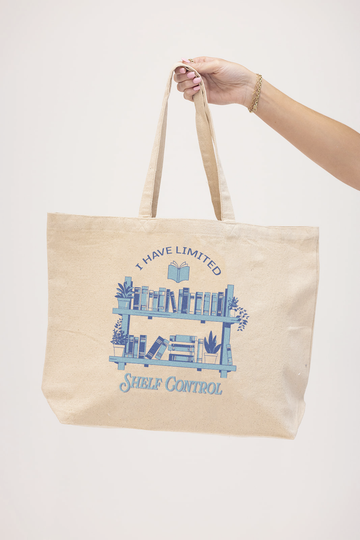 No Shelf Control Tote- Girl Tribe Co. Booktok and Coffee Cub 