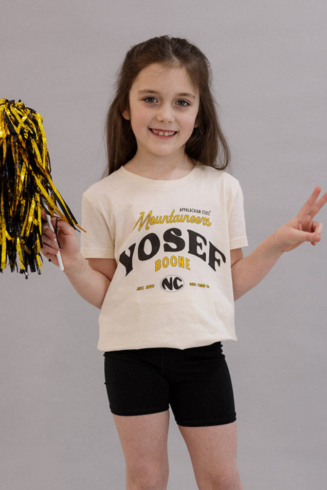 Appalachian State University: Youth Vintage Yosef Tee- Girl Tribe Co. ASU X Girl Tribe 