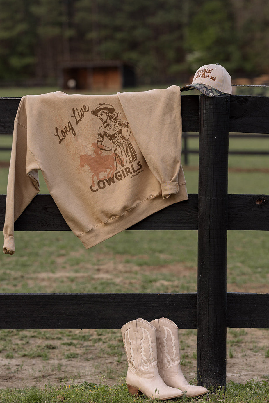 Long Live Cowgirls Sweatshirt- Girl Tribe Co. Long Live Cowgirls 