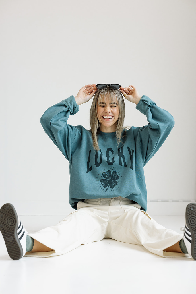 Lucky Sweatshirt - Girl Tribe Co. St Patrick's Day Collection