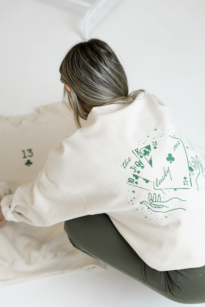 The Lucky One Sweatshirt - Girl Tribe Co. St Patrick's Day Collection