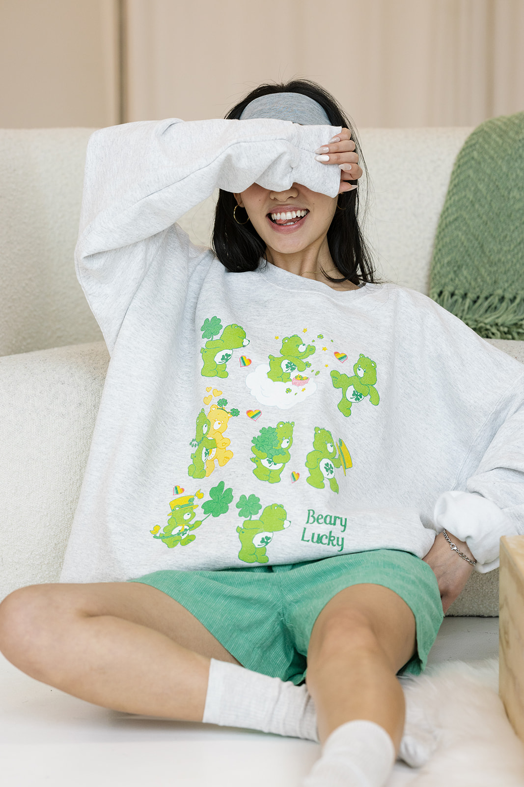 Care Bears Beary Lucky Sweatshirt - Girl Tribe Co. St Patrick's Day Collection