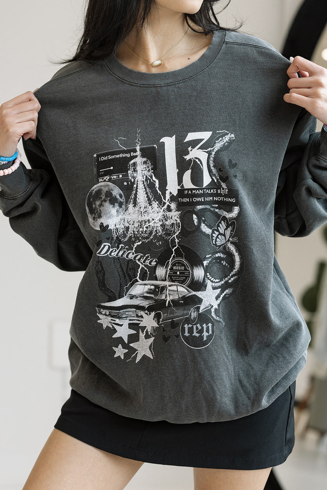 Delicate Collage Sweatshirt