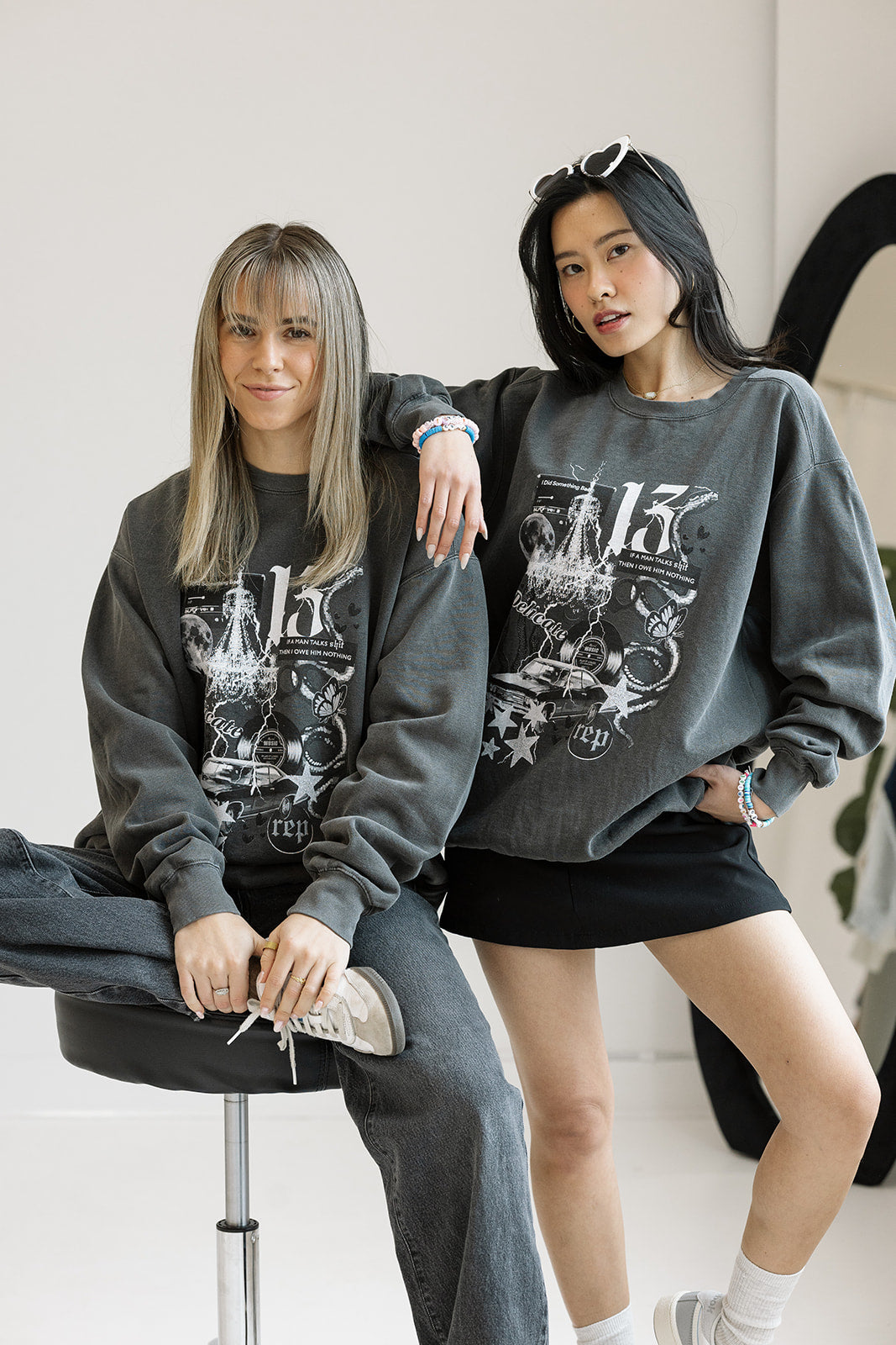 Delicate Collage Sweatshirt