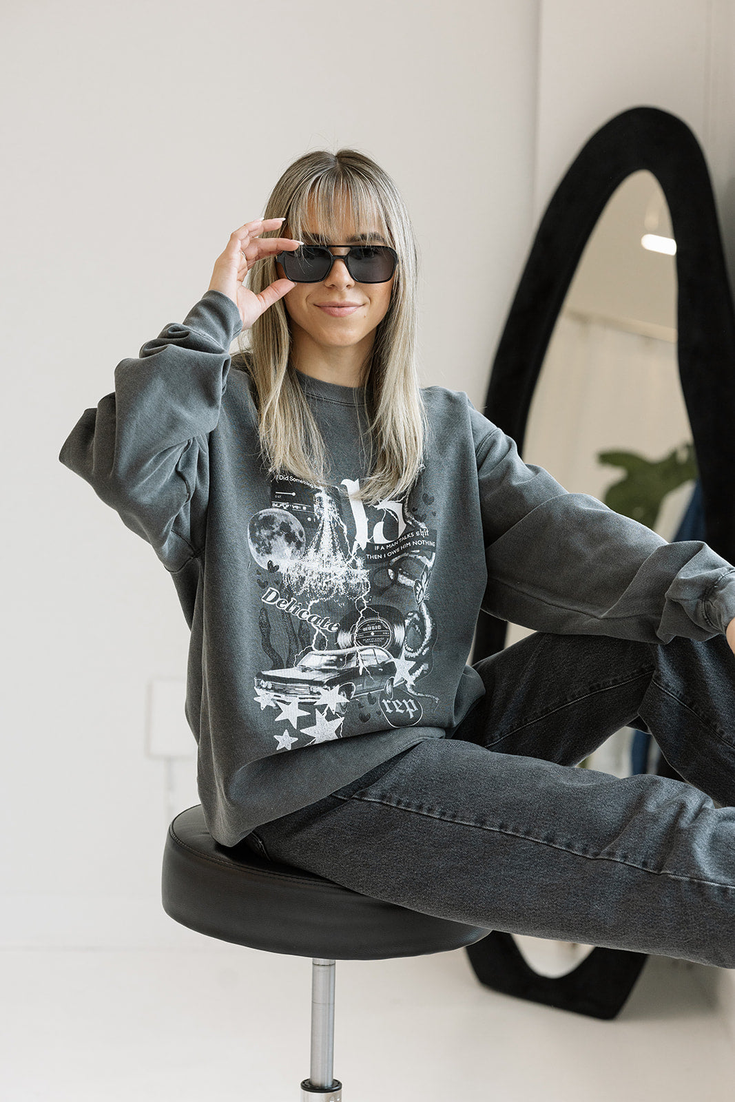 Delicate Collage Sweatshirt