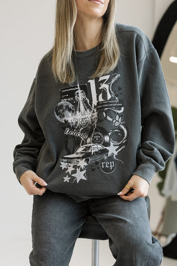Delicate Collage Sweatshirt
