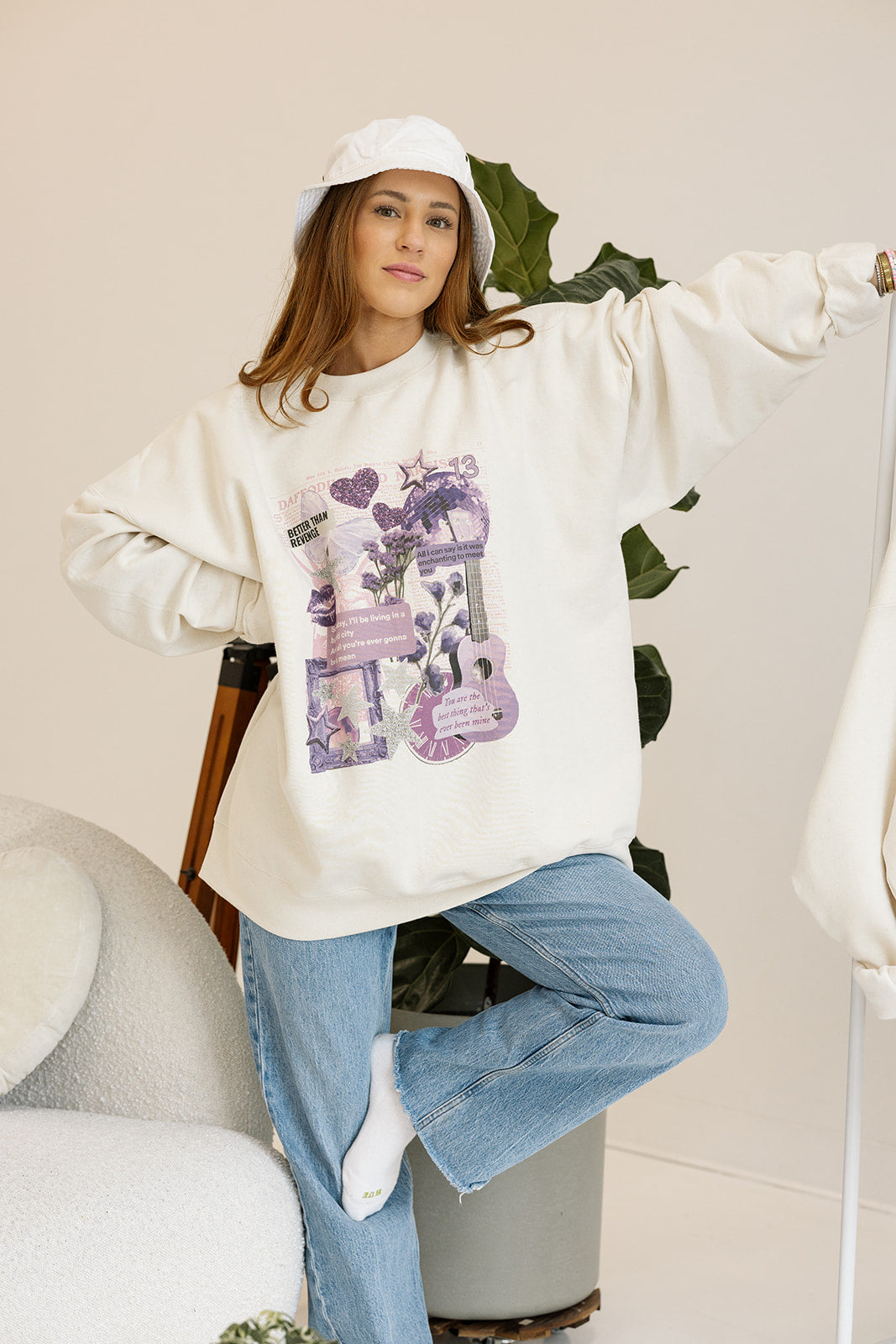 Mirror Ball Collage Sweatshirt