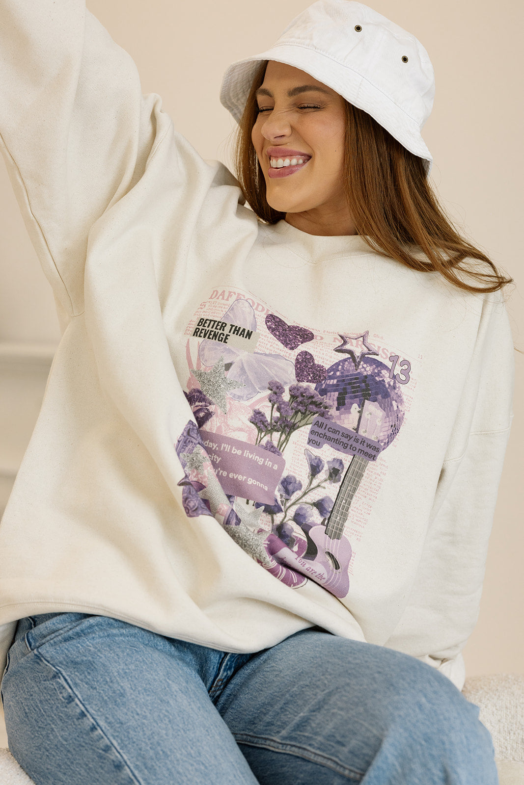 Mirror Ball Collage Sweatshirt