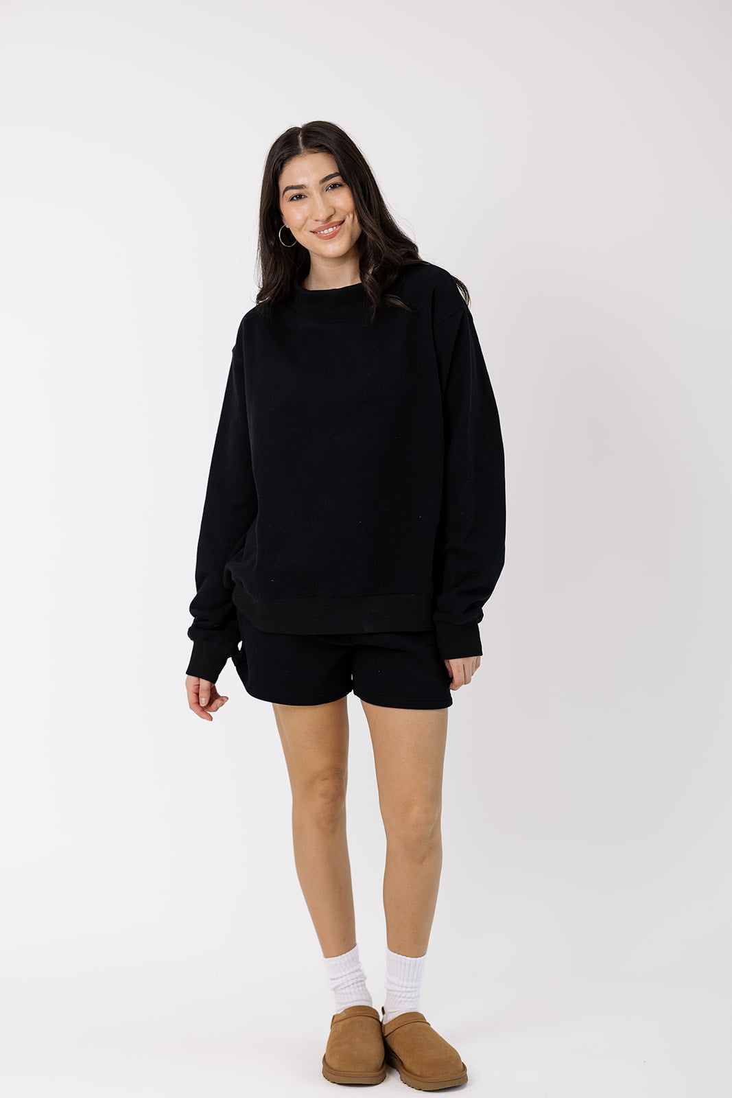 Girl Tribe Mock Neck in Black