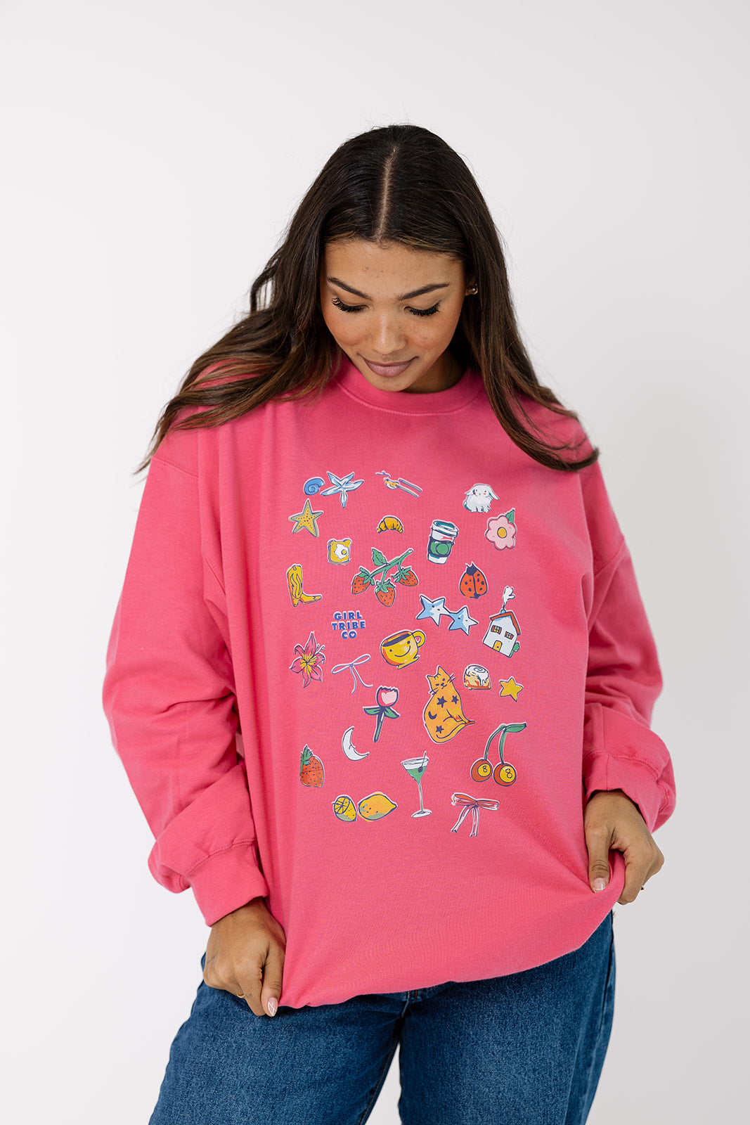 Girl Tribe Icons in Hot Pink