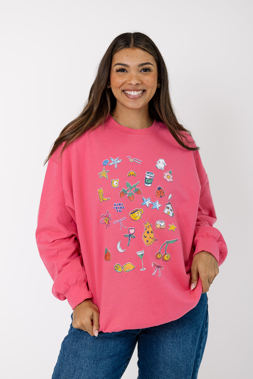 Girl Tribe Icons in Hot Pink