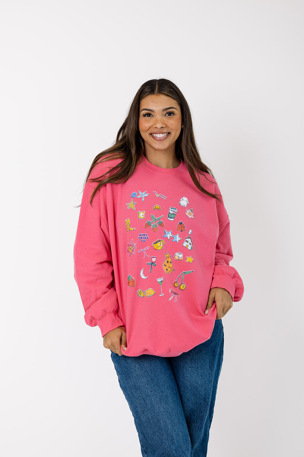 Girl Tribe Icons in Hot Pink