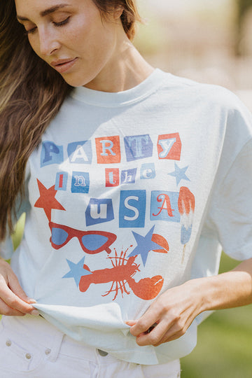 Party in the USA Collage Tee