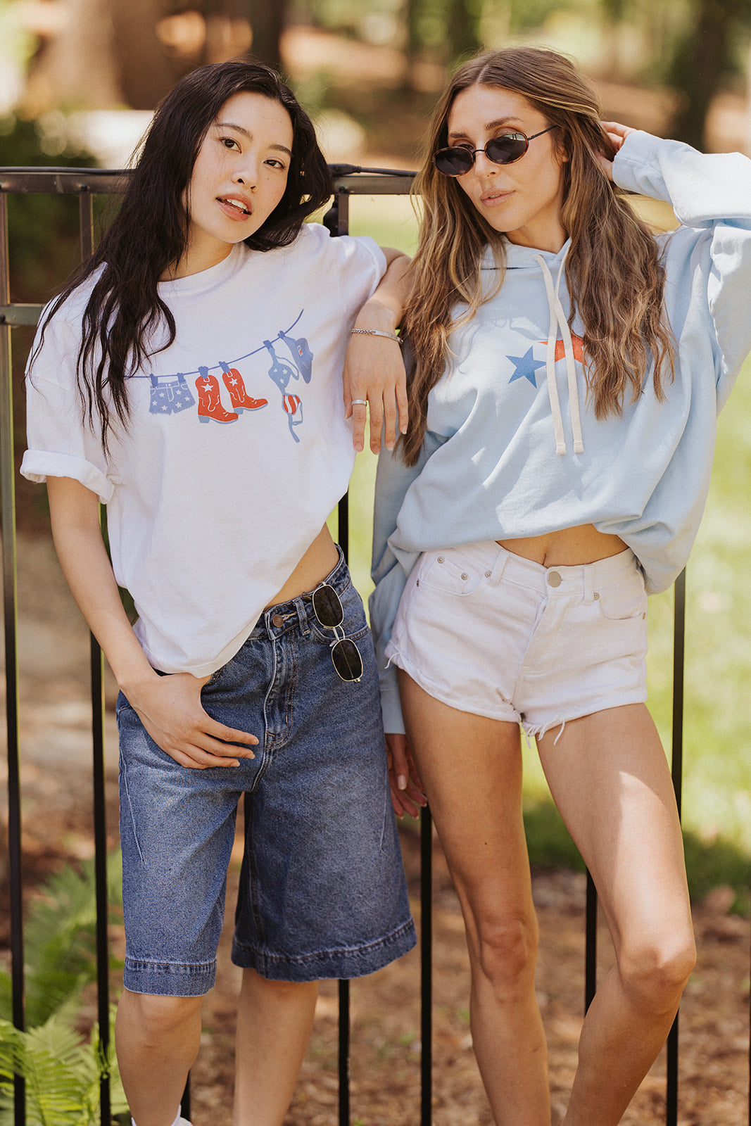 Americana Clothesline Summer Tee