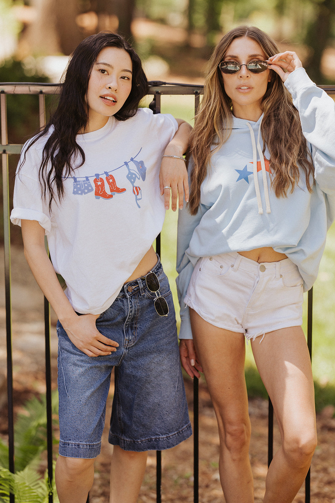 Americana Clothesline Summer Tee