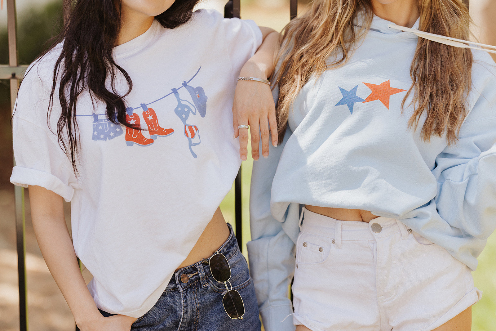 Americana Clothesline Summer Tee