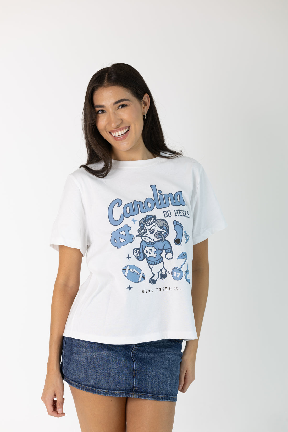 UNC Chapel Hill Campus Collage Boxy Crop Tee