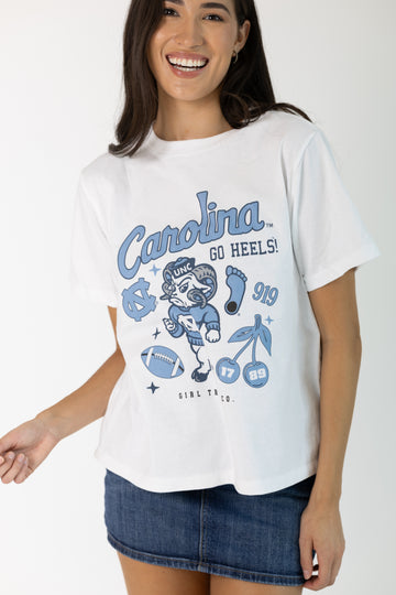 UNC Chapel Hill Campus Collage Boxy Crop Tee