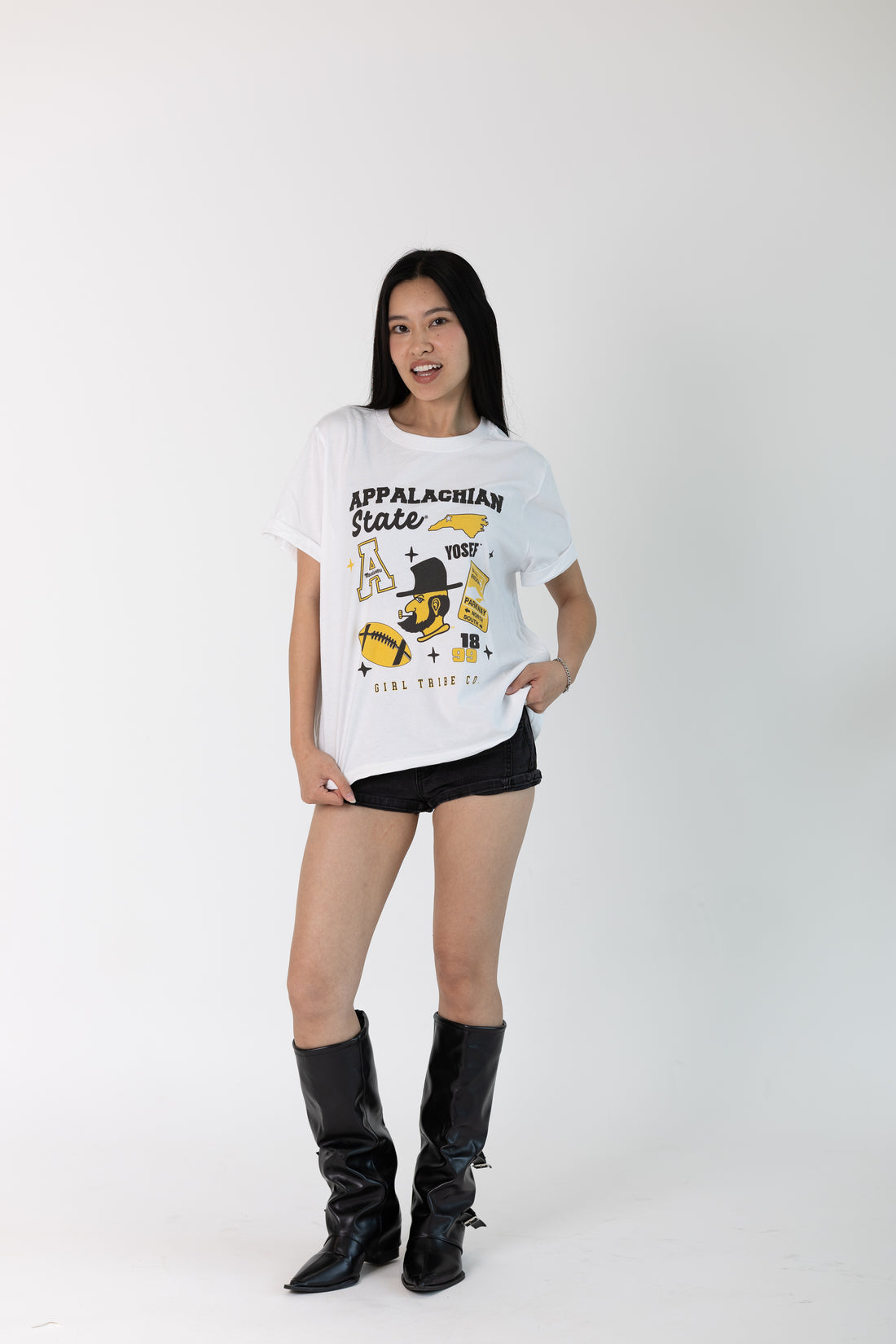 App State Campus Boxy Crop Tee