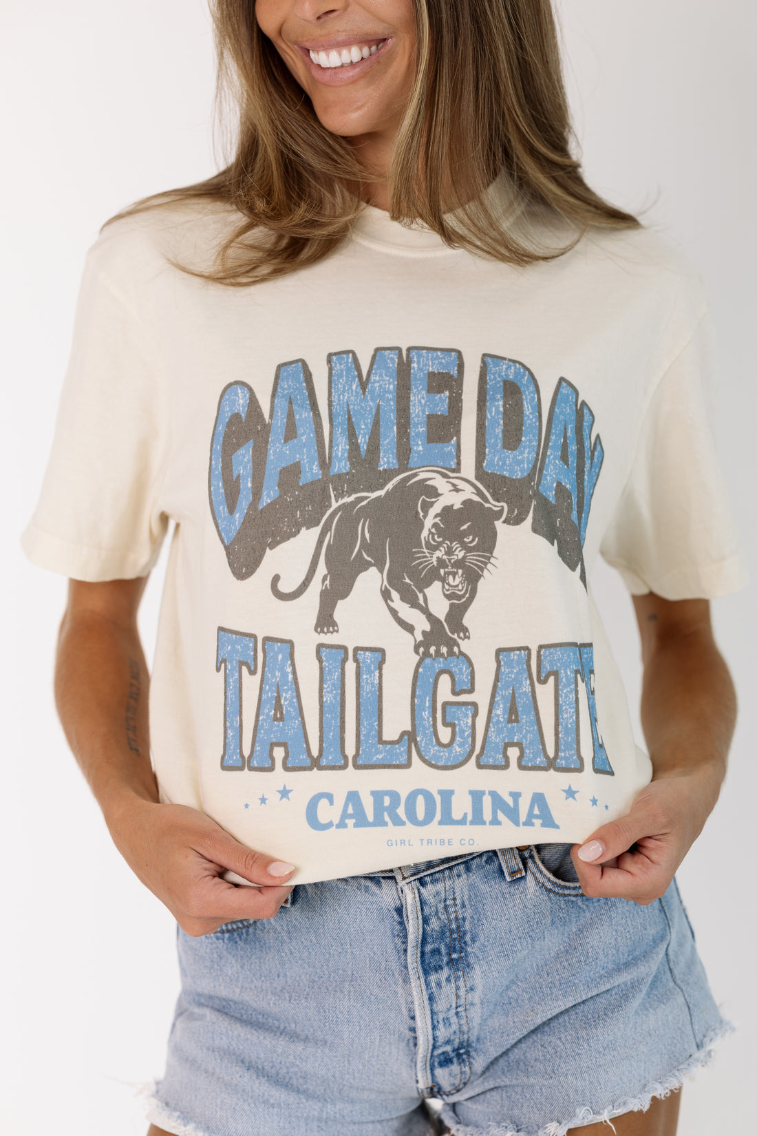 Game Day Tailgate Tee in Ivory