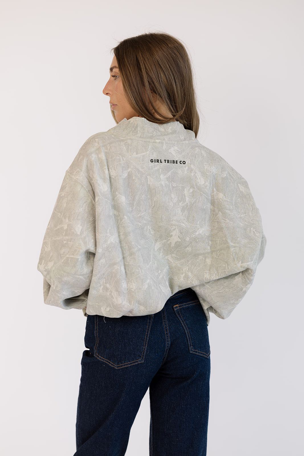 Carolina Block Mock Neck in Camo