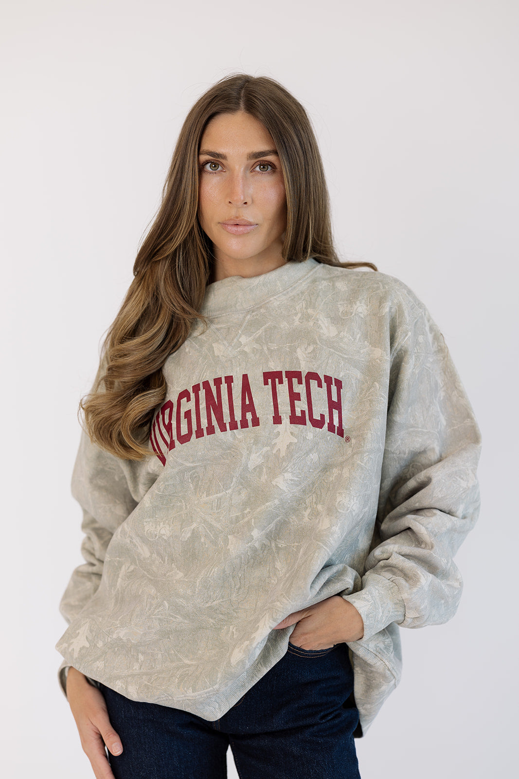Virginia Tech Mock Neck in Camo