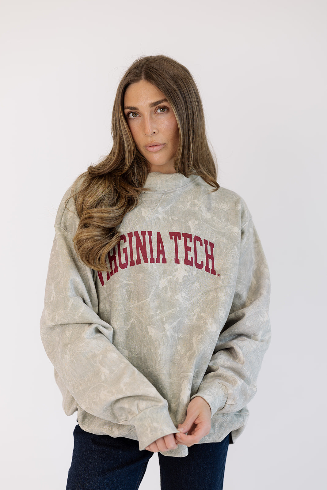 Virginia Tech Mock Neck in Camo